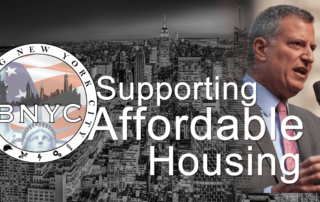 de blasio supporting affordable housing